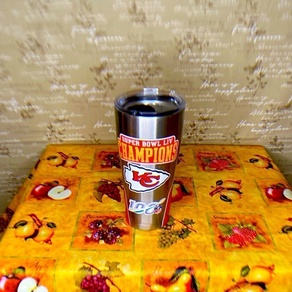KC Super Bowl LIV Champs 30oz tumbler with lid